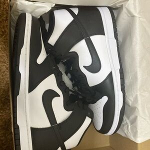 Nike dunk high retro pandas size 8 price negotiable